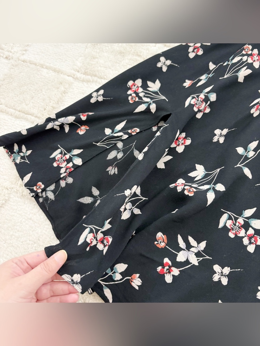 Madewell Floral Midi Slip Skirt 2 - Picture 6 of 10